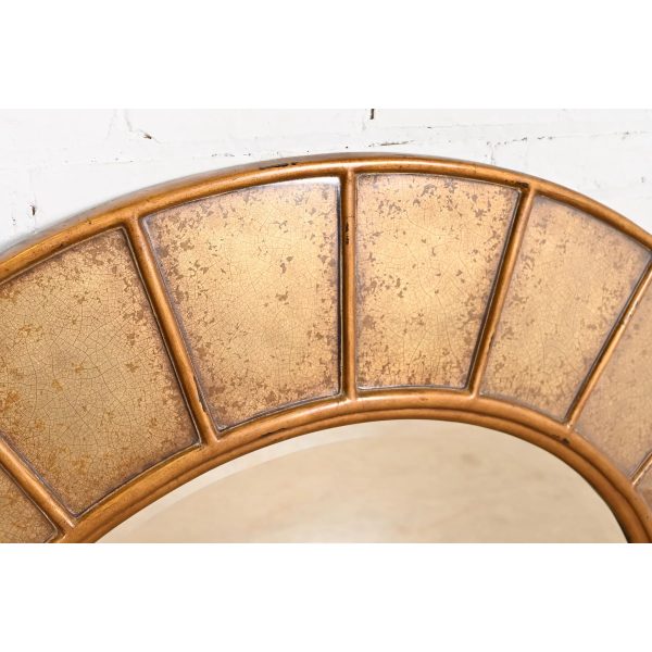 Theodore Alexander Monumental Contemporary Gold Gilt Wall Mirror - Image 5