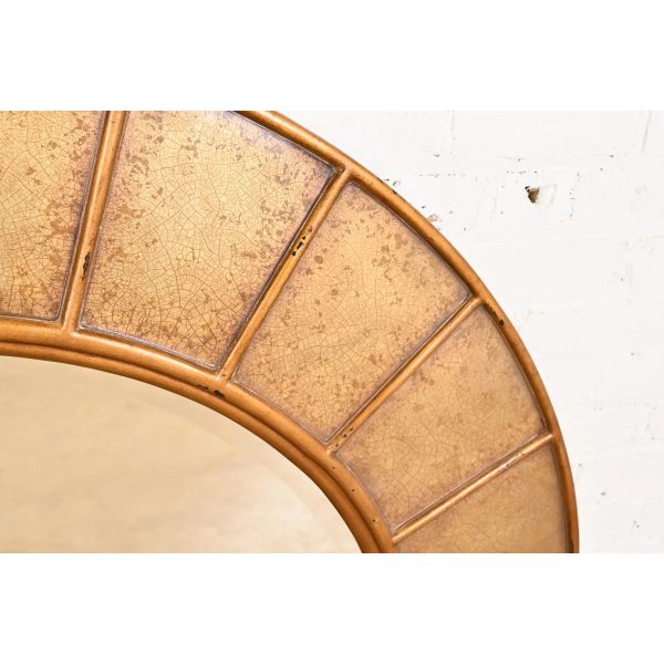 Theodore Alexander Monumental Contemporary Gold Gilt Wall Mirror - Image 6