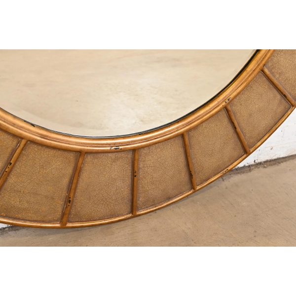 Theodore Alexander Monumental Contemporary Gold Gilt Wall Mirror - Image 8