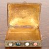 Antique Tibetan Bronze Filigree and Agate Jewelry Box - Image 7