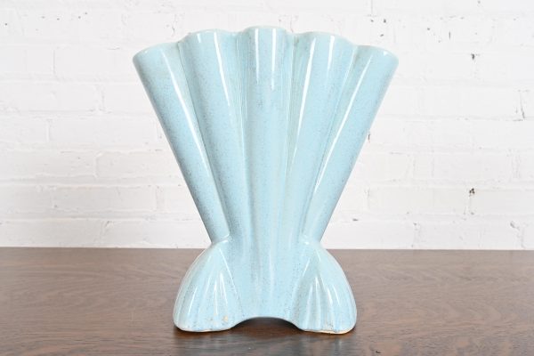 Vintage Art Deco Glazed Ceramic American Art Pottery Gladiola Vase by Brush McCoy - Image 2