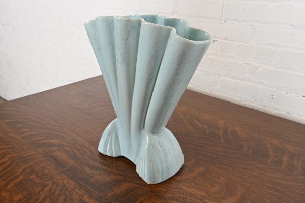 Vintage Art Deco Glazed Ceramic American Art Pottery Gladiola Vase by Brush McCoy - Image 3