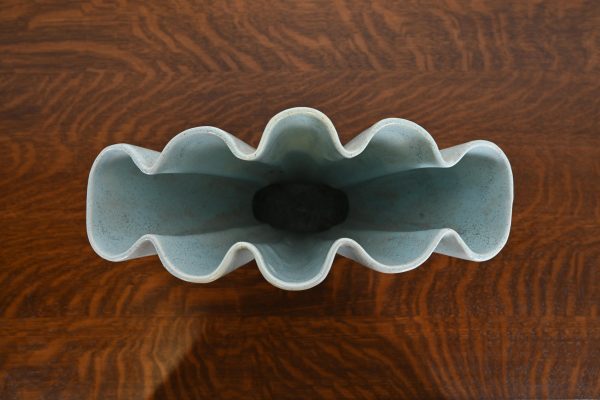 Vintage Art Deco Glazed Ceramic American Art Pottery Gladiola Vase by Brush McCoy - Image 5