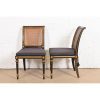 Baker Furniture French Regency Louis XVI Ebonized and Gold Gilt Cane Back Dining Chairs, Set of Eight - Image 5