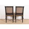Baker Furniture French Regency Louis XVI Ebonized and Gold Gilt Cane Back Dining Chairs, Set of Eight - Image 10