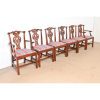Baker Furniture Historic Charleston Georgian Carved Mahogany Dining Chairs, Set of Six - Image 4