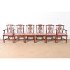 Baker Furniture Historic Charleston Georgian Carved Mahogany Dining Chairs, Set of Six - Image 3