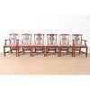 Baker Furniture Historic Charleston Georgian Carved Mahogany Dining Chairs, Set of Six - Image 2