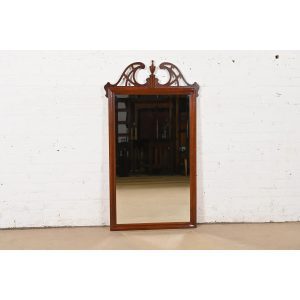 Drexel Heritage Georgian Carved Mahogany Wall Mirror