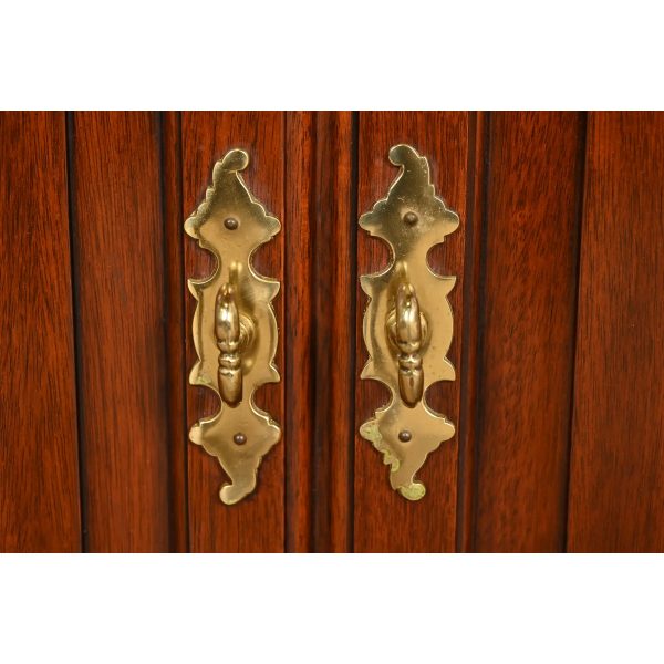 Henkel Harris Georgian Solid Mahogany Nightstands, Pair - Image 6