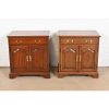 Henkel Harris Georgian Solid Mahogany Nightstands, Pair - Image 2