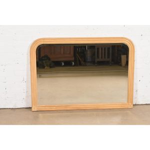 Jay Spectre for Century Furniture Modern Art Deco White Oak Framed Wall Mirror