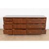 John Widdicomb Mid-Century Modern Sculpted Walnut Dresser or Credenza, Newly Refinished - Image 5