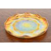 Louis Comfort Tiffany Favrile Iridescent Art Glass Plate With Scalloped Edge - Image 2