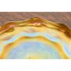 Louis Comfort Tiffany Favrile Iridescent Art Glass Plate With Scalloped Edge - Image 3