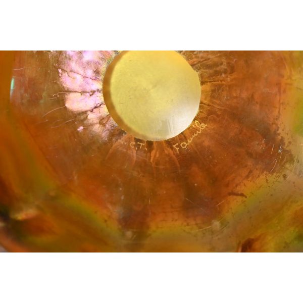 Louis Comfort Tiffany Favrile Iridescent Art Glass Plate With Scalloped Edge - Image 6
