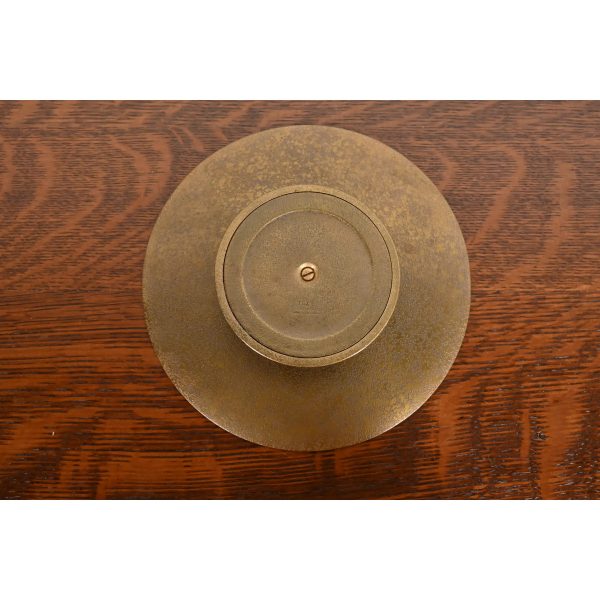 Tiffany Studios New York Greek Key Bronze Footed Charger Plate or Tray - Image 6