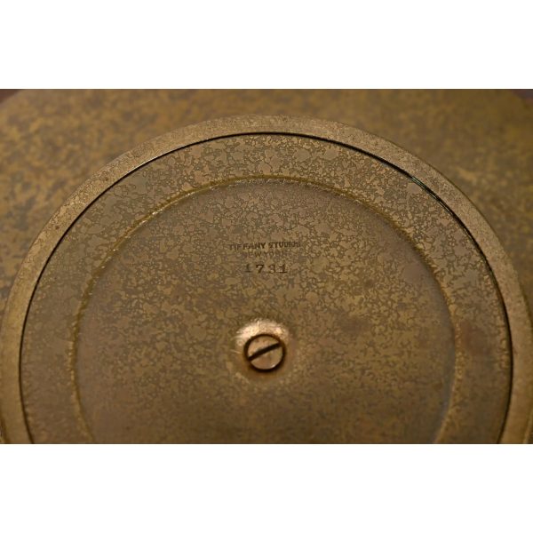 Tiffany Studios New York Greek Key Bronze Footed Charger Plate or Tray - Image 7