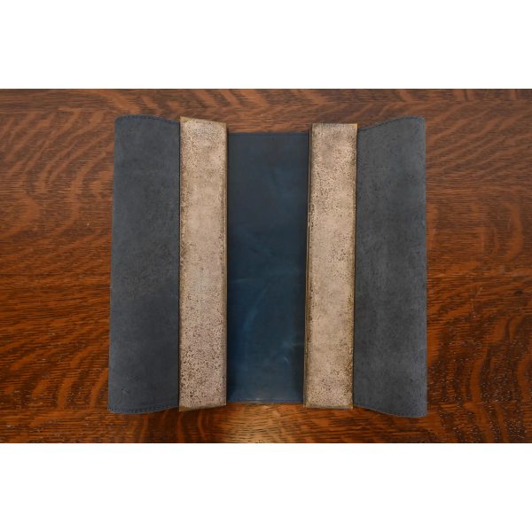 Tiffany Studios New York Zodiac Bronze Blotter Ends With Leather Desk Blotter - Image 7