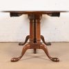 Baker Furniture Georgian Cherry Wood Double Pedestal Extension Dining Table, Newly Refinished - Image 10