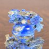 Antique Chinese Lapis Lazuli Birds and Tree Lidded Jar - Image 5