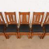 Limbert Antique Mission Oak Arts & Crafts Dining Chairs, Set of Five - Image 5
