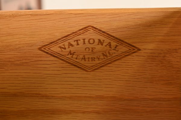 French Regency Louis XVI Cherry Wood Lingerie Chests by National Mt. Airy, Pair - Image 8