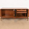 Kipp Stewart for Calvin Furniture Mid-Century Modern Walnut and Rosewood Sideboard Credenza, Newly Refinished - Image 5