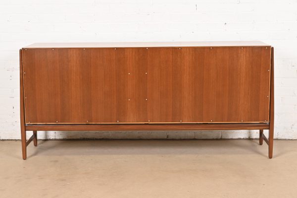 Kipp Stewart for Calvin Furniture Mid-Century Modern Walnut and Rosewood Sideboard Credenza, Newly Refinished - Image 11