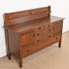L. & J. G. Stickley Antique Mission Oak Arts & Crafts Strap-Hinge Sideboard, Newly Refinished - Image 4