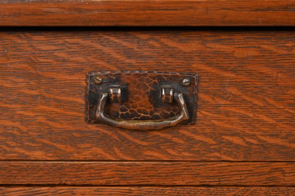 L. & J. G. Stickley Antique Mission Oak Arts & Crafts Strap-Hinge Sideboard, Newly Refinished - Image 7