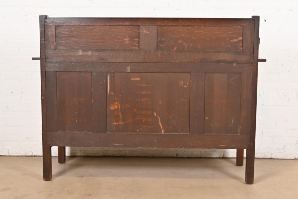 L. & J. G. Stickley Antique Mission Oak Arts & Crafts Strap-Hinge Sideboard, Newly Refinished - Image 11