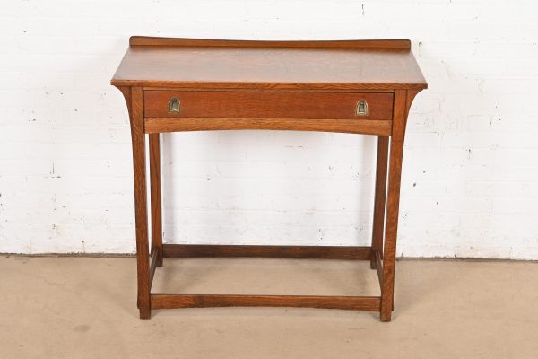 Lifetime Furniture Antique Mission Oak Arts & Crafts Puritan Buffet Server or Console Table, Circa 1900 - Image 3