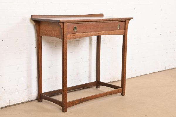 Lifetime Furniture Antique Mission Oak Arts & Crafts Puritan Buffet Server or Console Table, Circa 1900 - Image 4