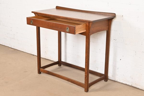 Lifetime Furniture Antique Mission Oak Arts & Crafts Puritan Buffet Server or Console Table, Circa 1900 - Image 6