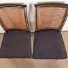 Baker Furniture French Regency Louis XVI Ebonized and Gold Gilt Cane Back Dining Chair or Side Chair - Image 4