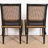 Baker Furniture French Regency Louis XVI Ebonized and Gold Gilt Cane Back Dining Chair or Side Chair - Image 9