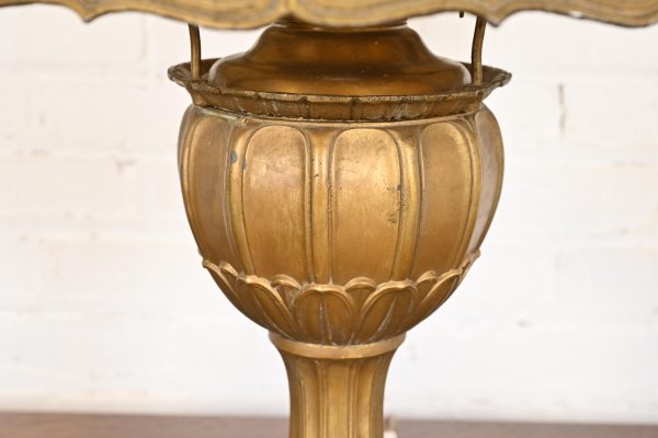 Antique Art Nouveau Slag Glass Table Lamp by Miller Lamp Co., Circa 1920s - Image 5