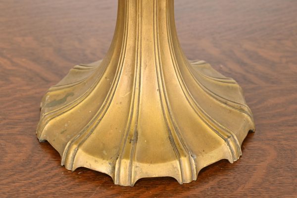 Antique Art Nouveau Slag Glass Table Lamp by Miller Lamp Co., Circa 1920s - Image 6