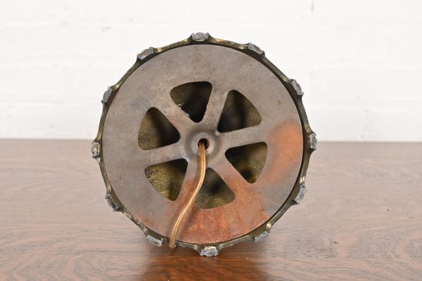 Antique Art Nouveau Slag Glass Table Lamp by Miller Lamp Co., Circa 1920s - Image 10