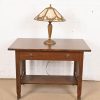 Antique Art Nouveau Slag Glass Table Lamp in the Manner of Handel, Circa 1910 - Image 11