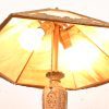 Antique Art Nouveau Slag Glass Table Lamp in the Manner of Handel, Circa 1910 - Image 7