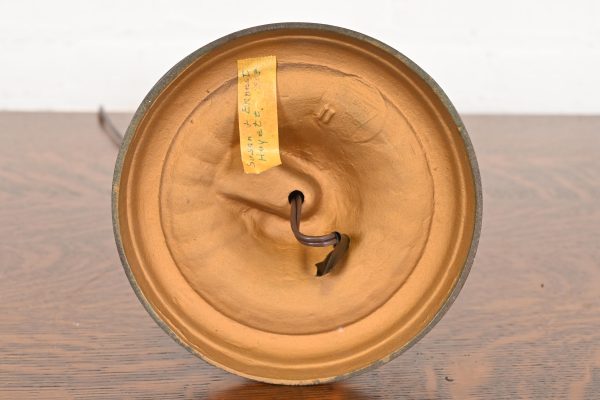 Antique Art Nouveau Slag Glass Table Lamp in the Manner of Handel, Circa 1910 - Image 9