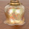 Tiffany Studios New York Bronze Doré Counterbalance Desk Lamp With Favrile Glass Pulled Feather Shade, Circa 1910 - Image 4
