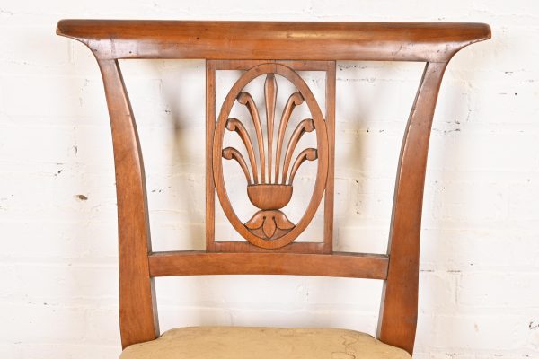 Kindel Furniture Regency Carved Fruitwood Dining Chairs, Set of Four - Image 6