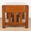 Imperial Furniture Grand Rapids Mission Oak Arts & Crafts Writing Desk or Library Table, Circa 1910 - Image 10