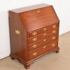 Henkel Harris Georgian Solid Cherry Wood Slant Front Secretary Desk - Image 5