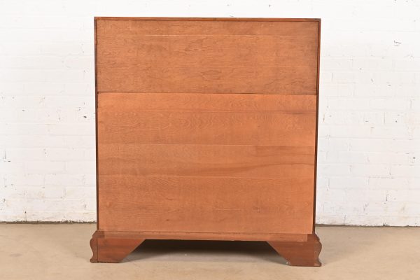 Henkel Harris Georgian Solid Cherry Wood Slant Front Secretary Desk - Image 11