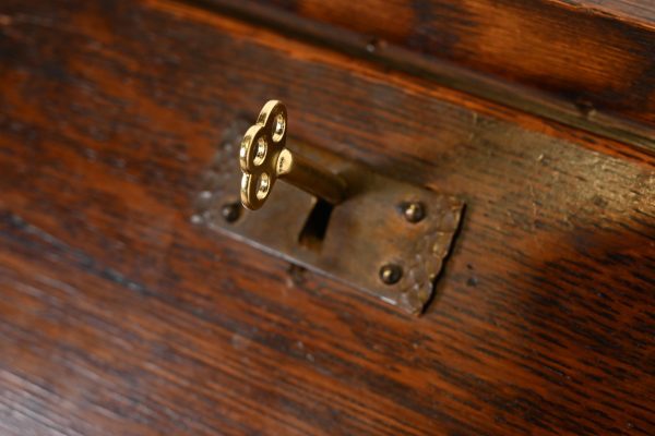 Stickley Brothers Style Antique Mission Oak Arts & Crafts Drop Front Secretary Desk, Circa 1900 - Image 7