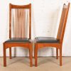Stickley Mission Arts & Crafts Cherry Wood Spindle Dining Chairs, Set of Eight - Image 8